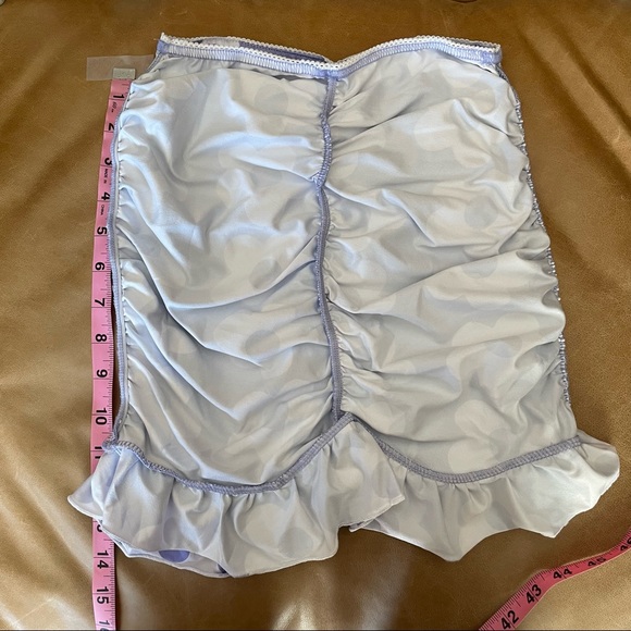 ✅ LAVENDER PURPLE FITTED FLORAL MINI SKIRT - Picture 11 of 13